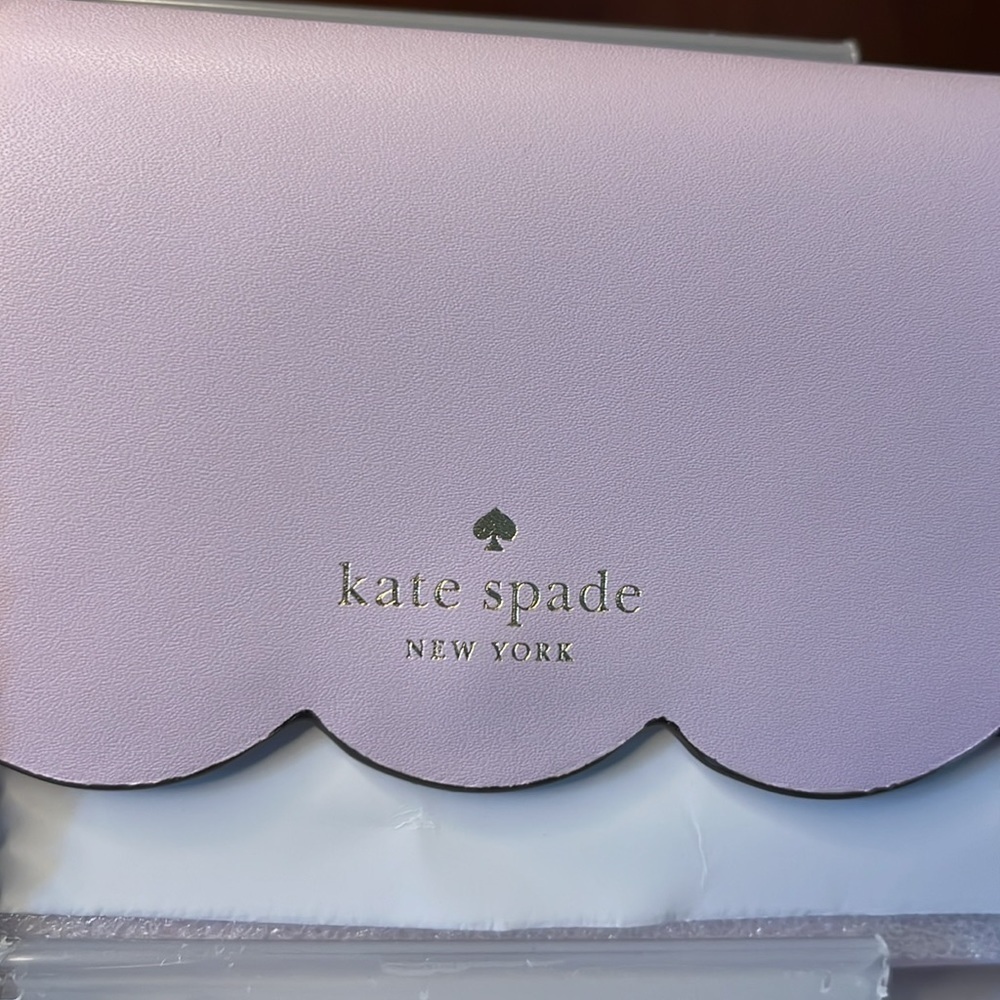 Kate Spade  Gemma wallet on a chain Crossbody bag  smooth leather  Violet  NWT - Picture 2 of 11